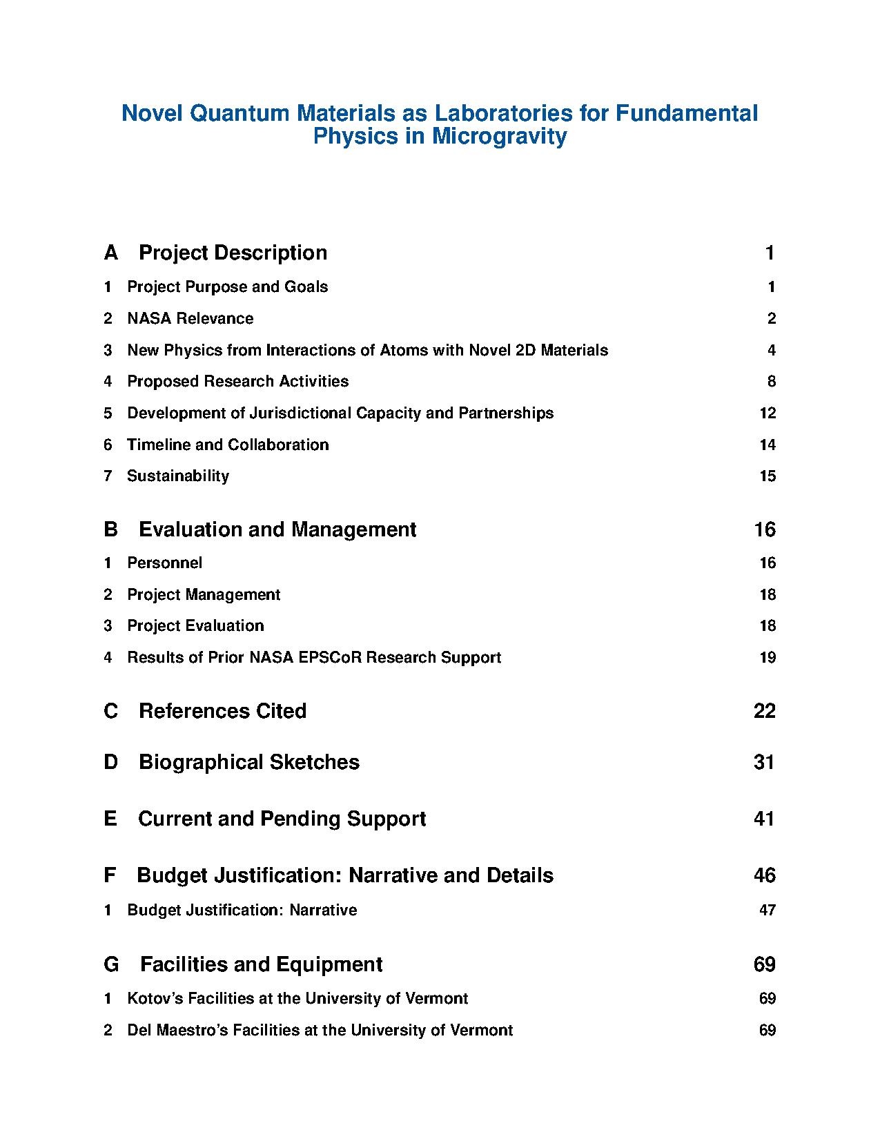 final grant proposal